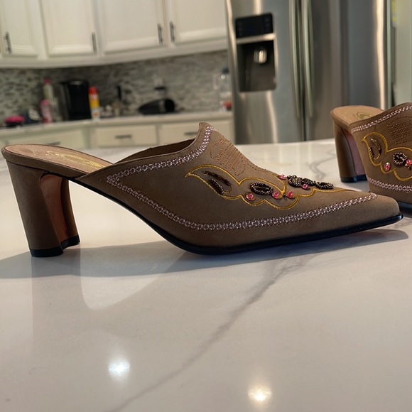 Roper NWOT Leather Mule Size 9 - Picture 6 of 9